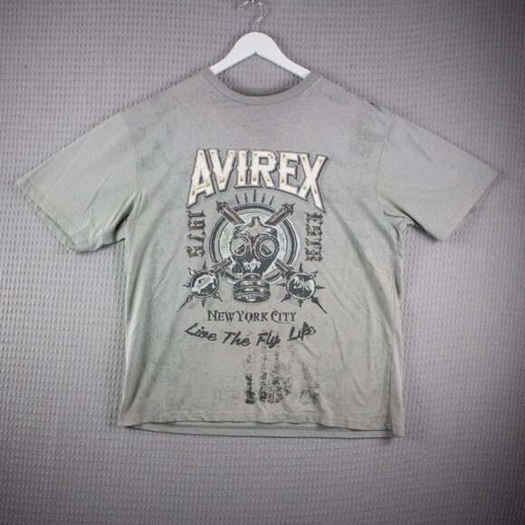 Avirex New York City Gas Mask Vintage Tee XXL - Picture 2 of 8
